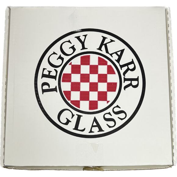 Peggy Karr 2001 CALLA LILY 11" Fused Art Glass Plate with Box Retired LE #928 - Picture 8 of 8